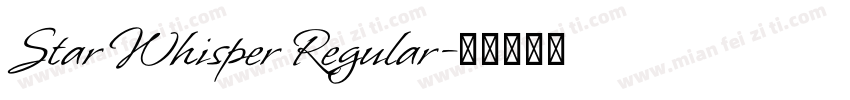Star Whisper Regular字体转换